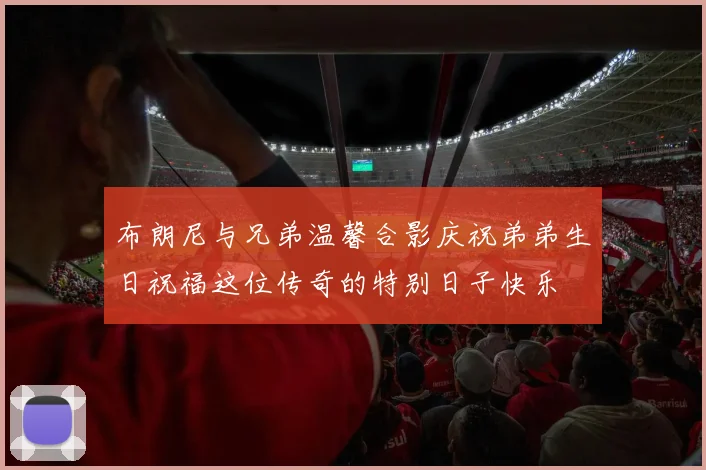 布朗尼与兄弟温馨合影庆祝弟弟生日祝福这位传奇的特别日子快乐